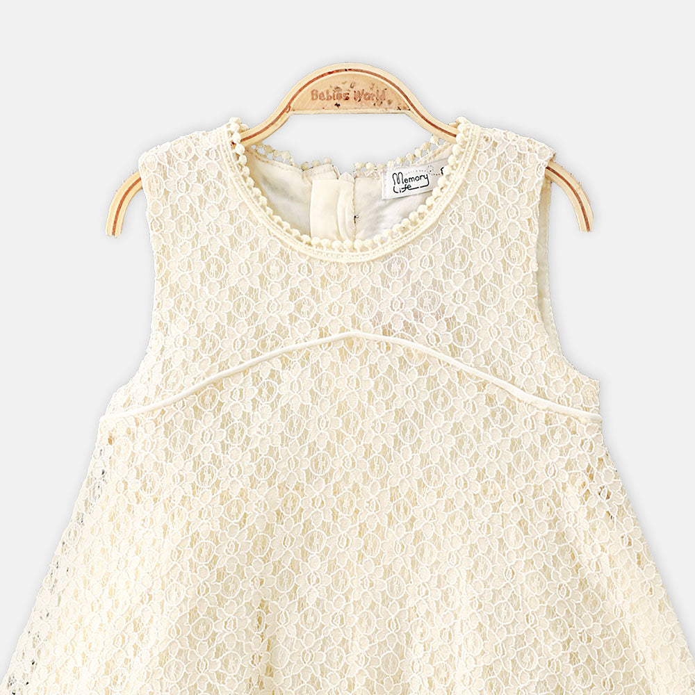 GIRL FROCK YELLOW NET