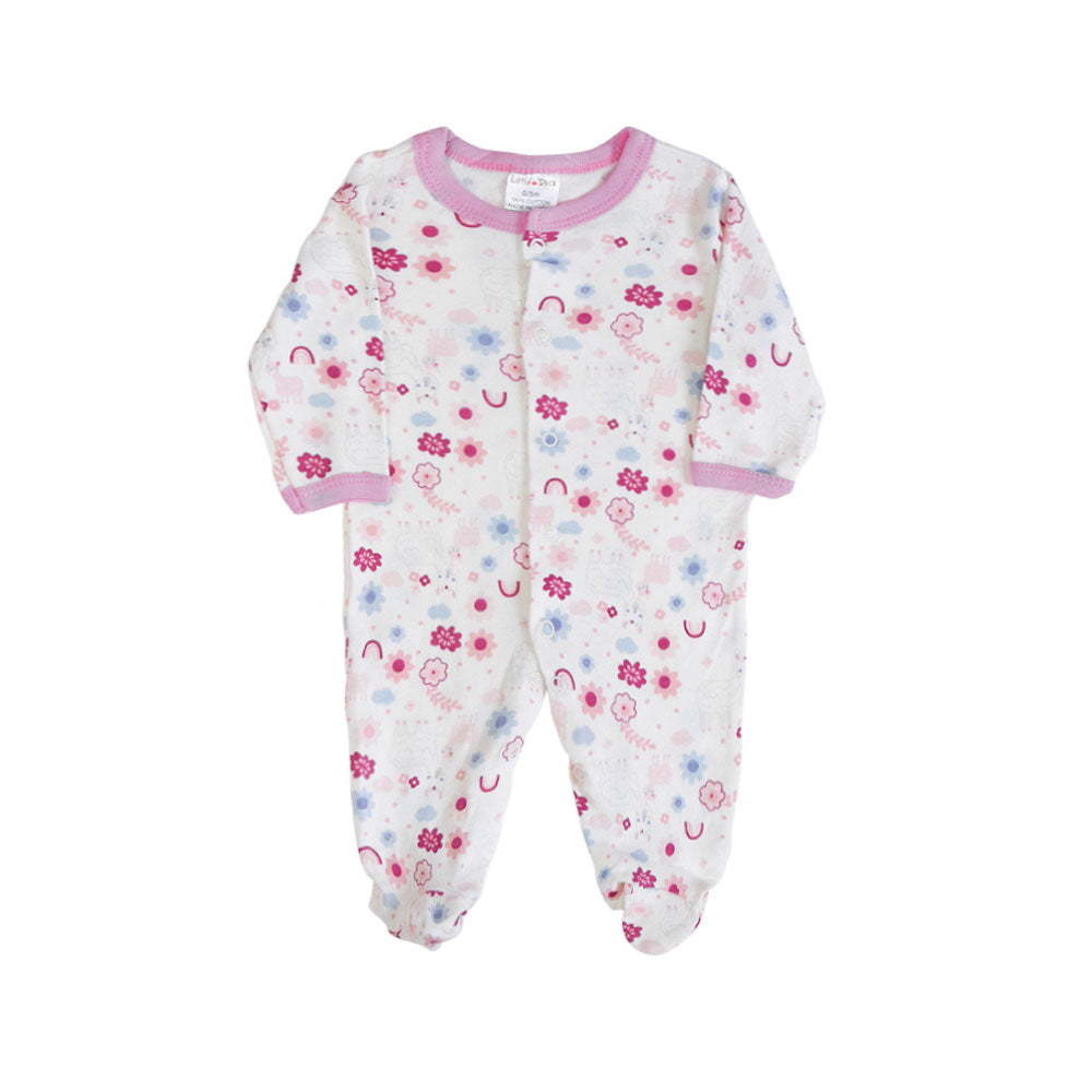 BABY GIRL GIFT SET PINK FLORAL LLAMA