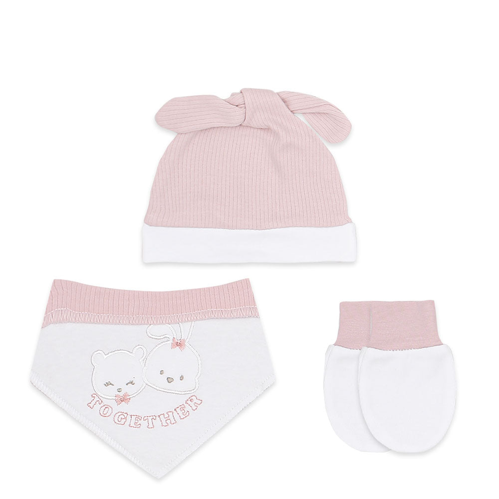 BABY GIRL GIFT SET PINK BEAR