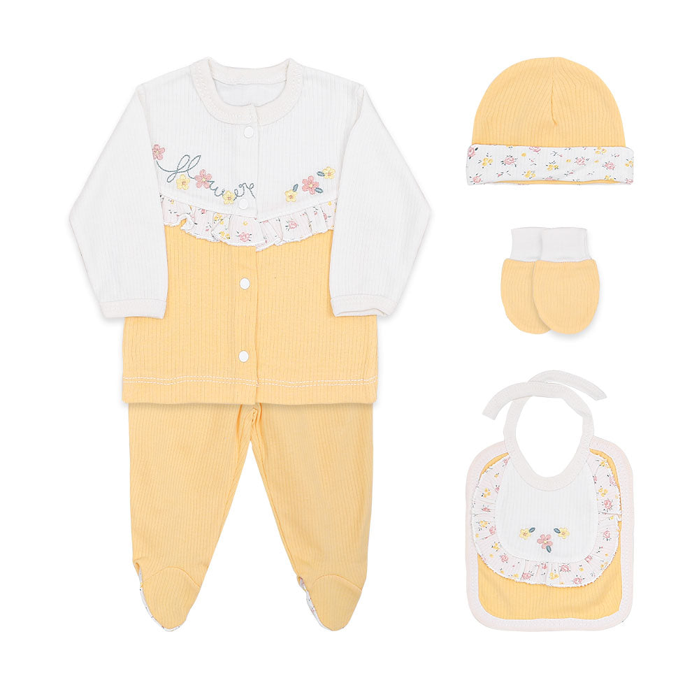 BABY GIRL GIFT SET YELLOW FLORAL