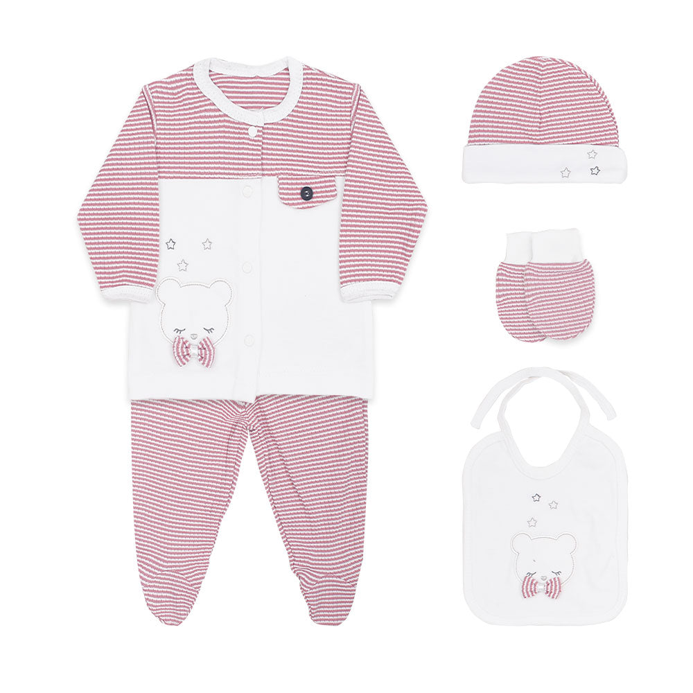 BABY GIRL GIFT SET PINK BEAR & BOW