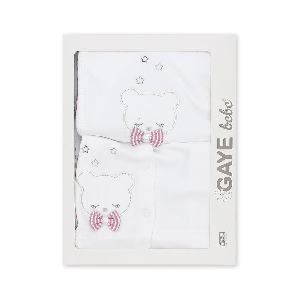 BABY GIRL GIFT SET PINK BEAR & BOW