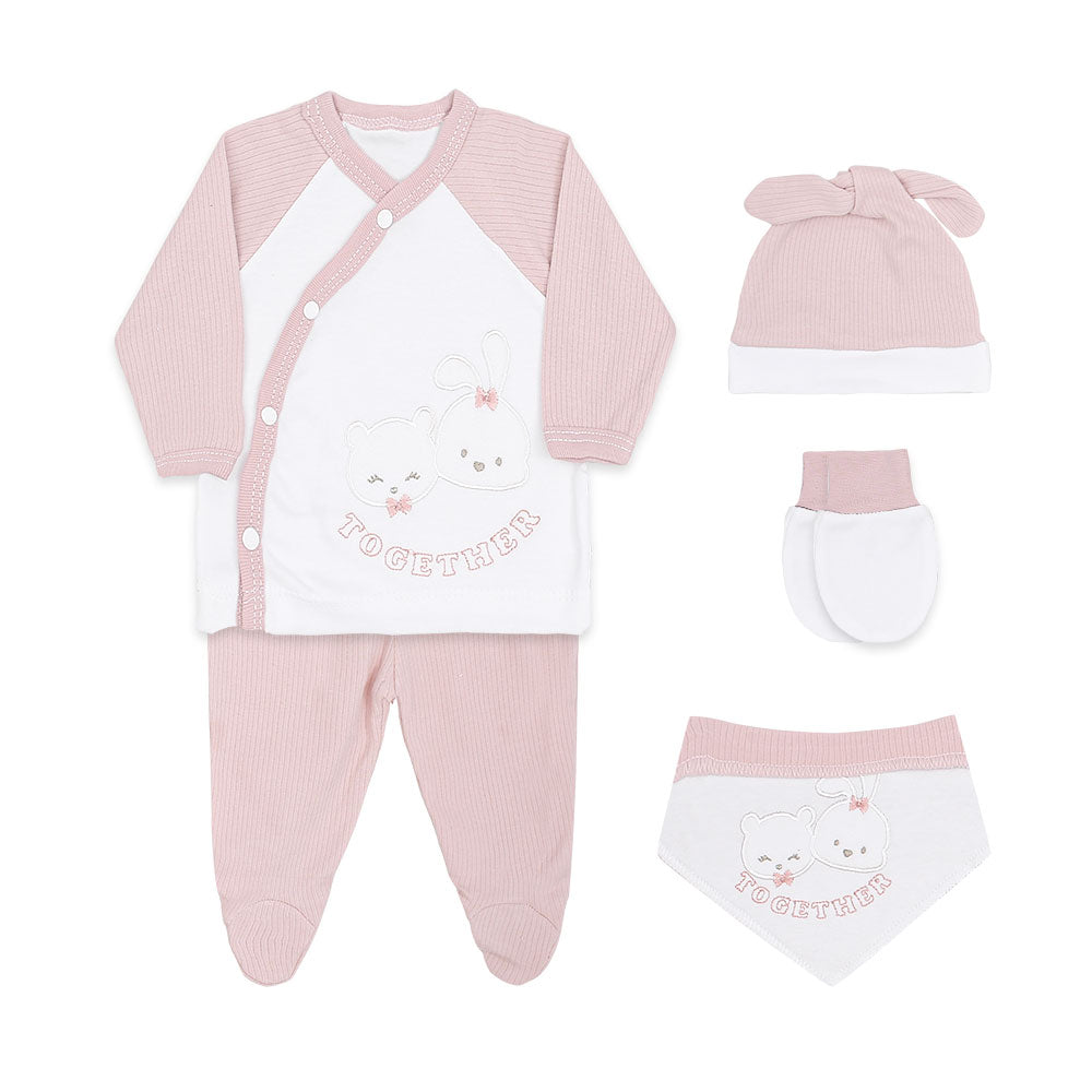 BABY GIRL GIFT SET PINK BUNNY