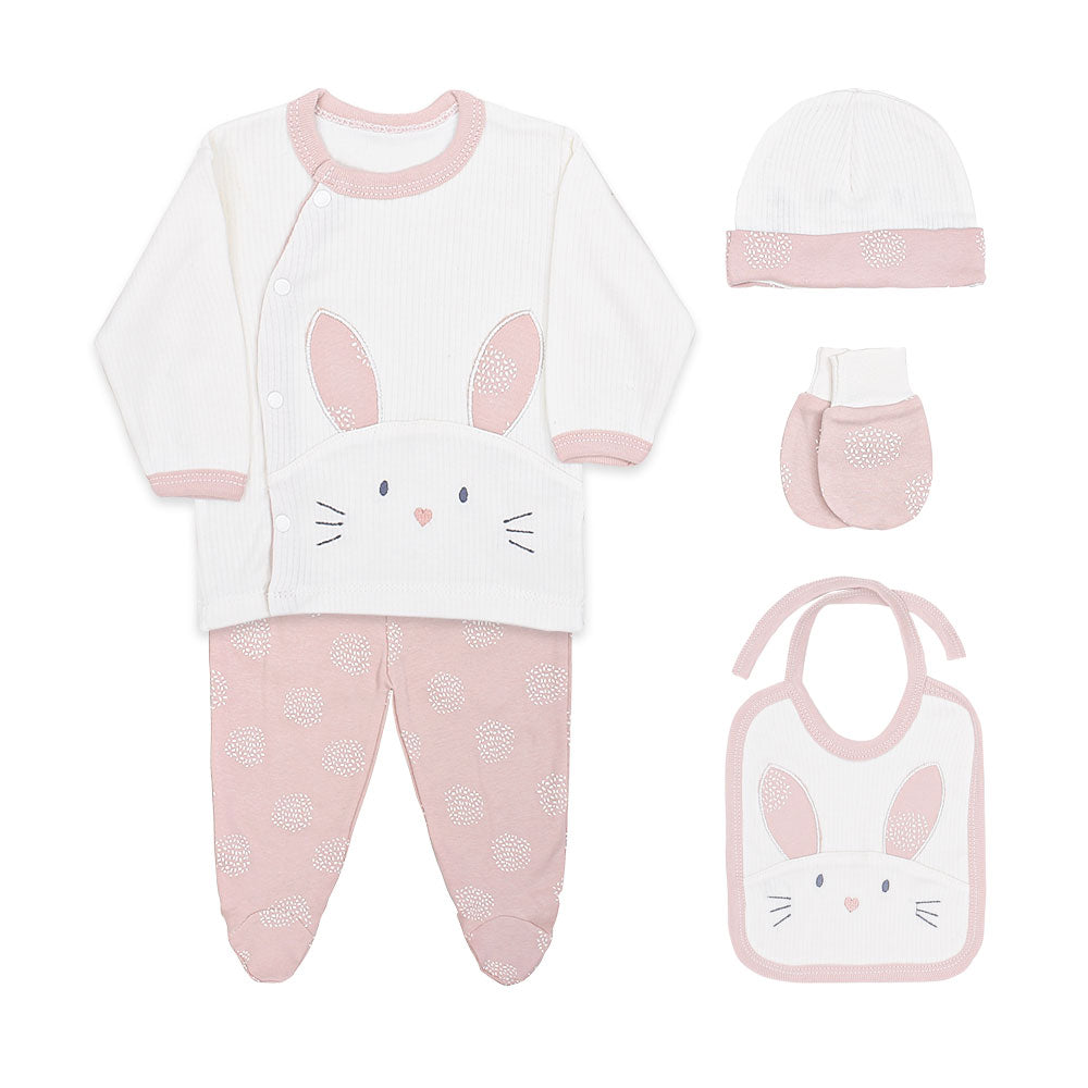 BABY GIRL GIFT SET PINK BUNNY EAR