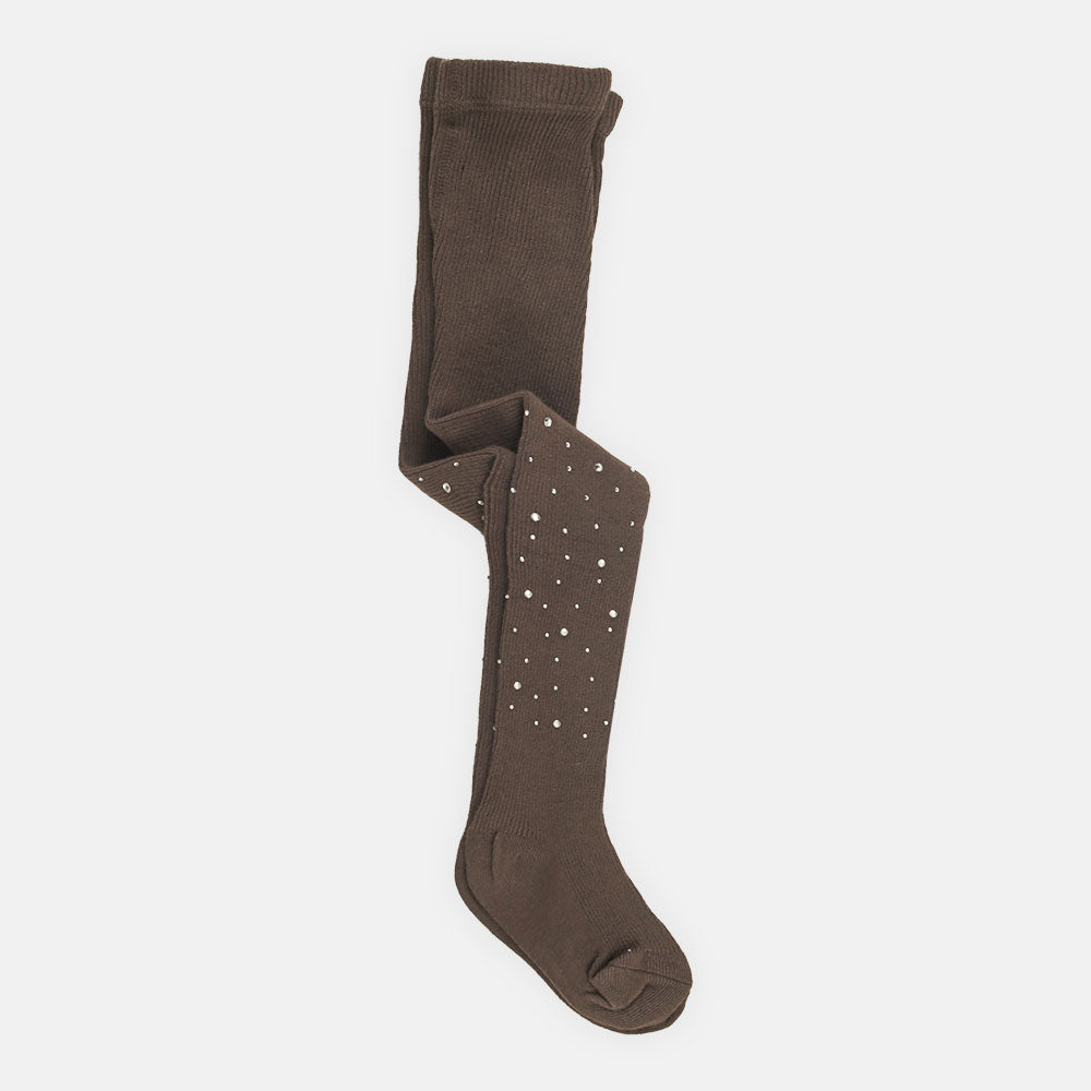 LEGGING BROWN DIAMOND CUT STONE