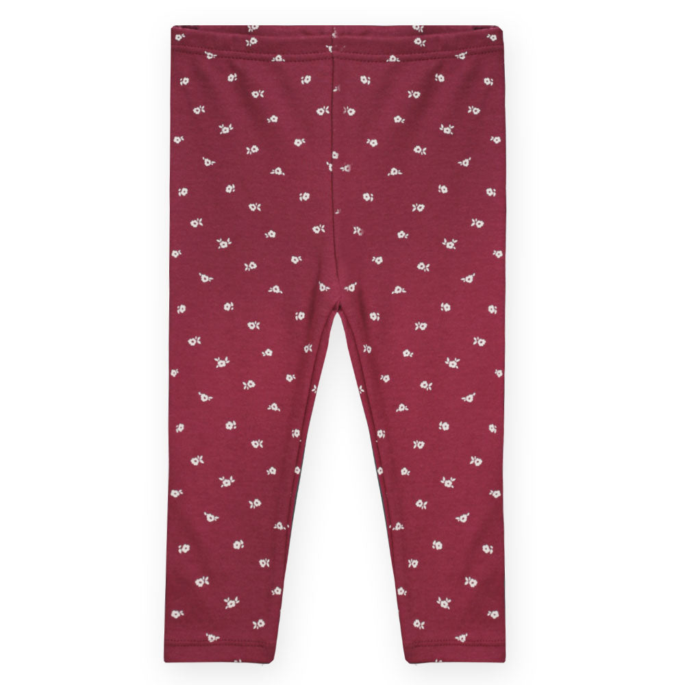 GIRL SUIT MAROON FLORAL