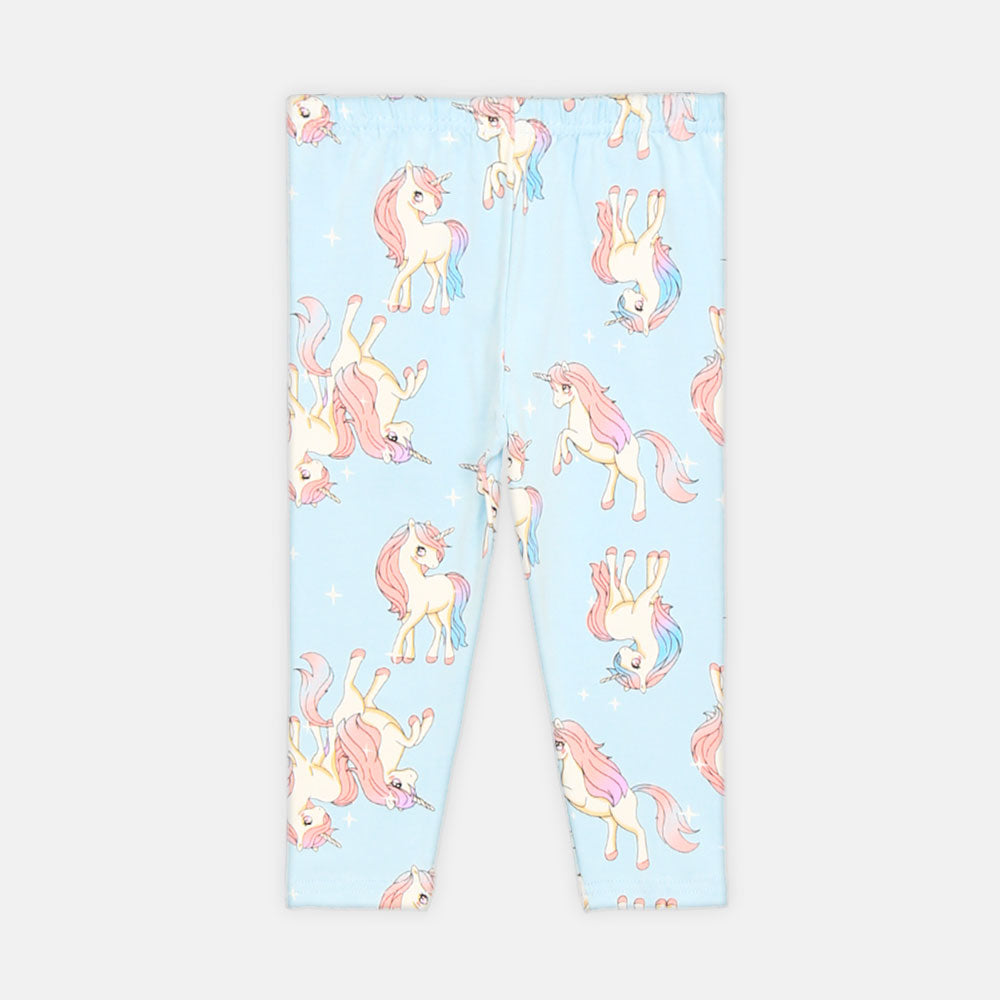 GIRL NIGHT SUIT YELLOW UNICORN