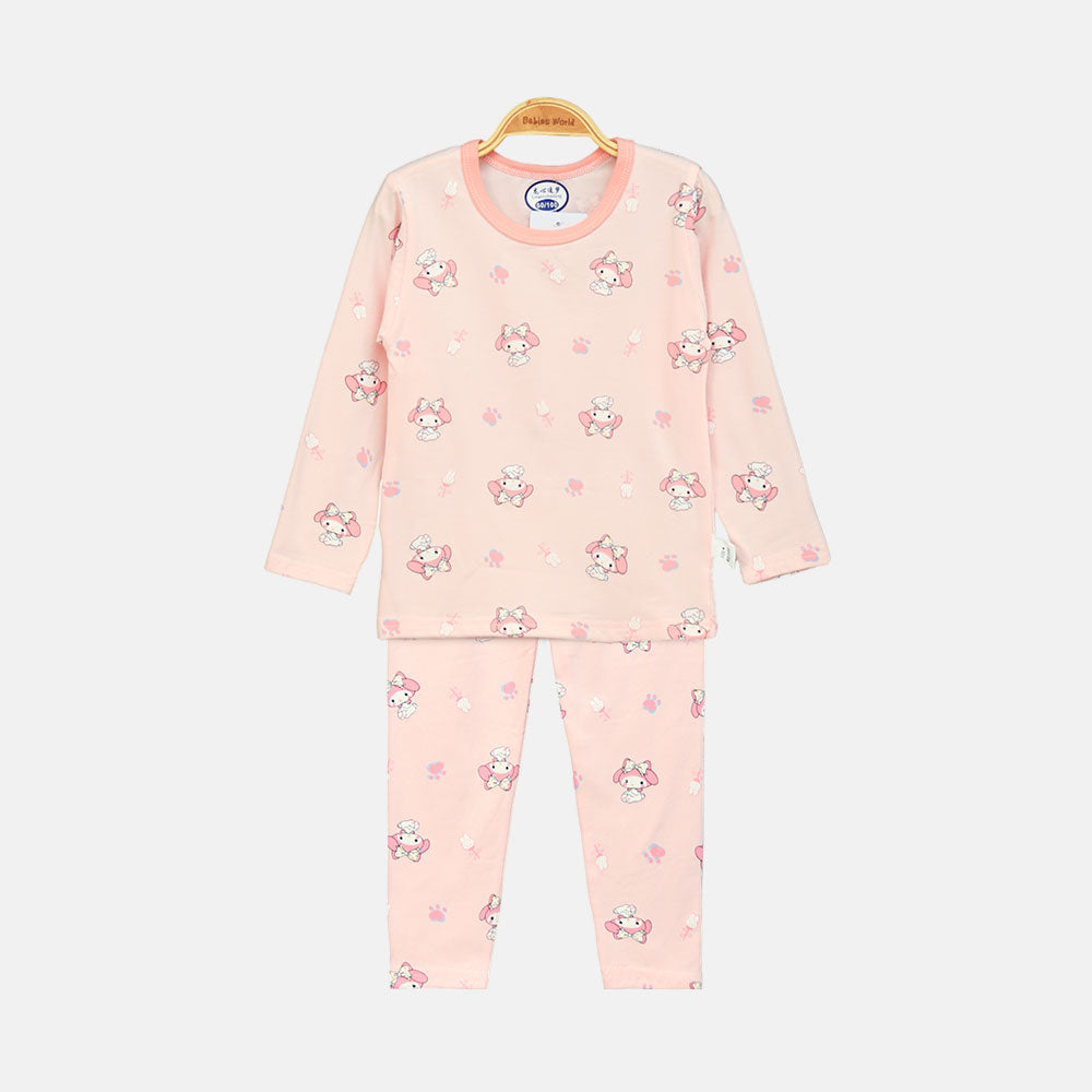 GIRL NIGHT SUIT PRETTY PINK BUNNY