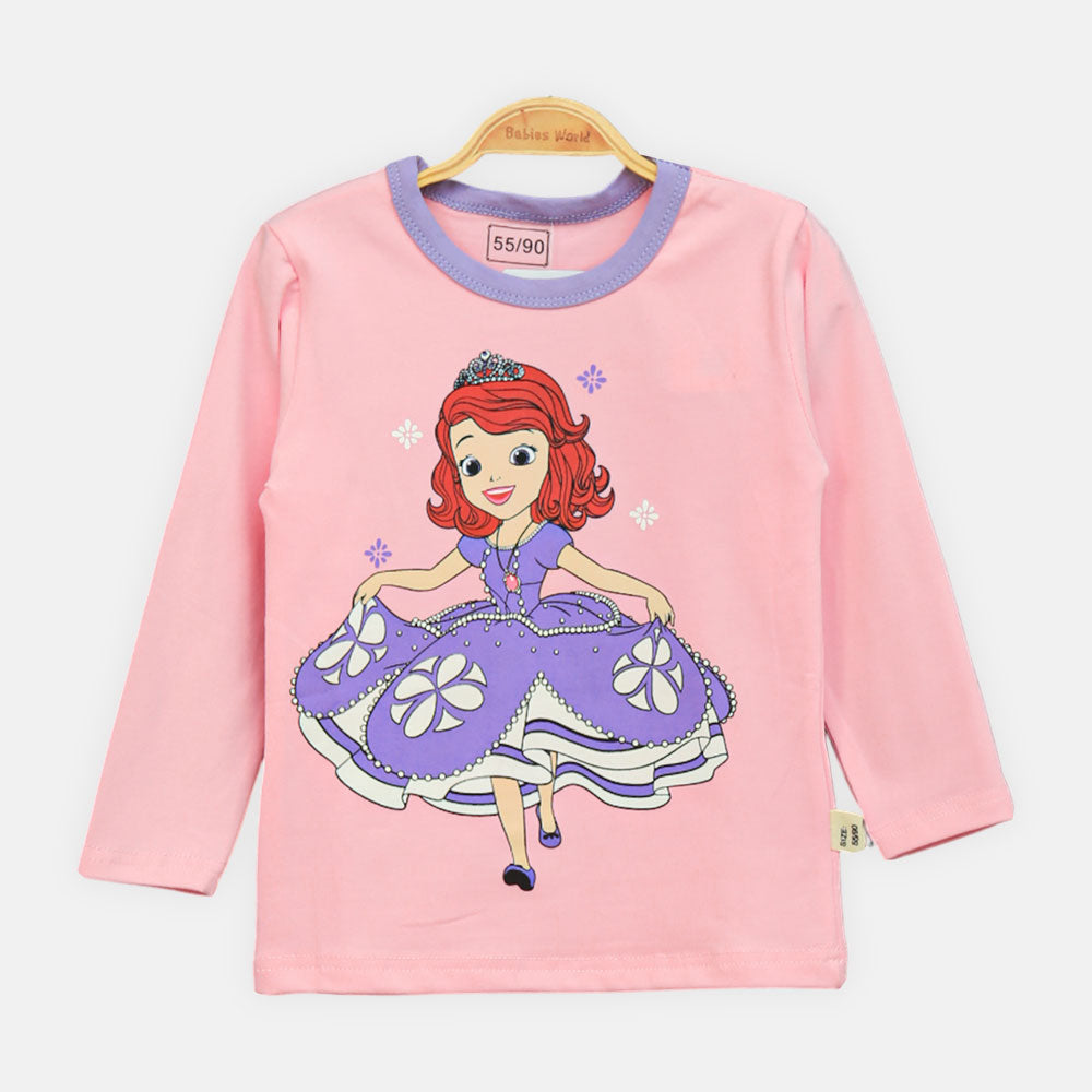 GIRL NIGHT SUIT PINK PRINCESS