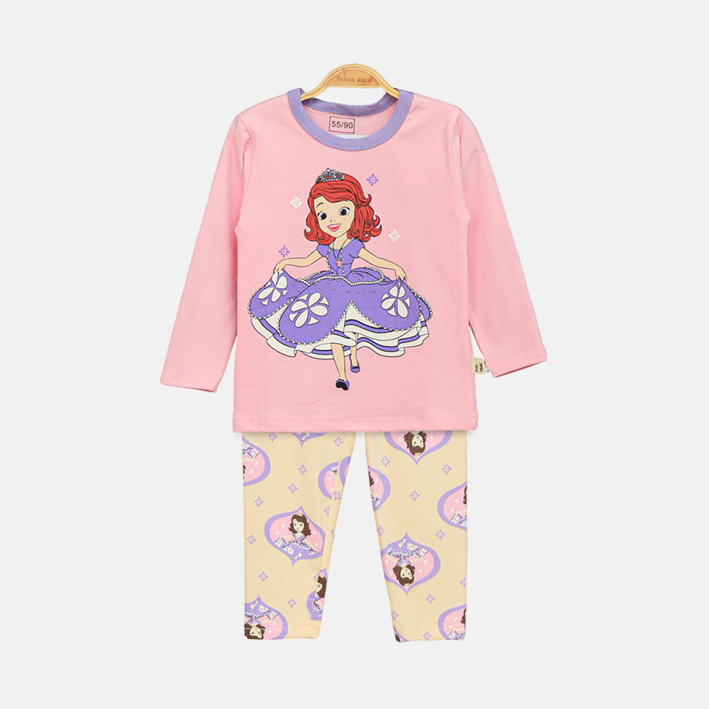 GIRL NIGHT SUIT PINK PRINCESS