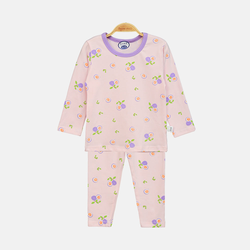 GIRL NIGHT SUIT LIGHT PINK