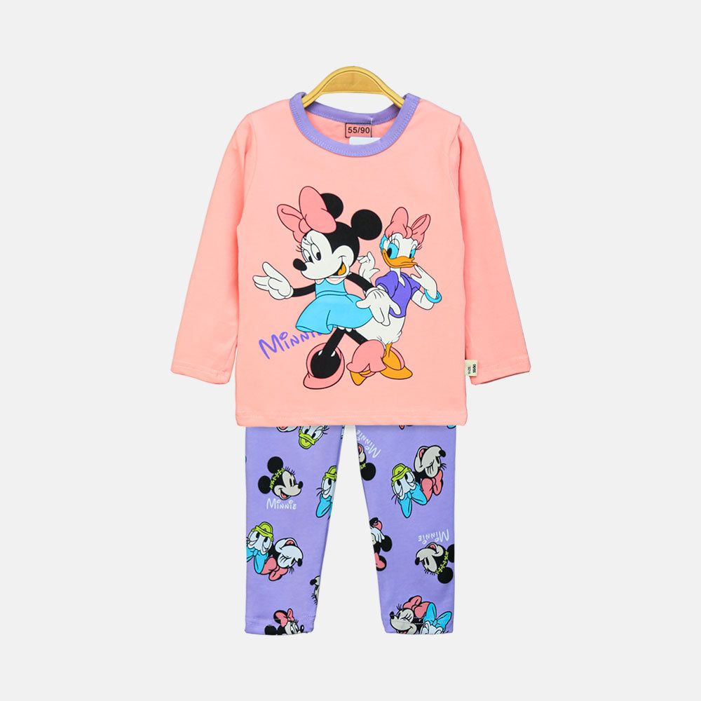 GIRL NIGHT SUIT PINK MICKEY MOUSE