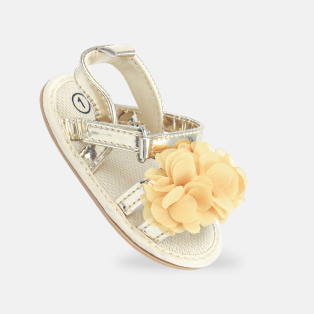 GIRL PRE WALKER SANDAL GOLD METALLIC