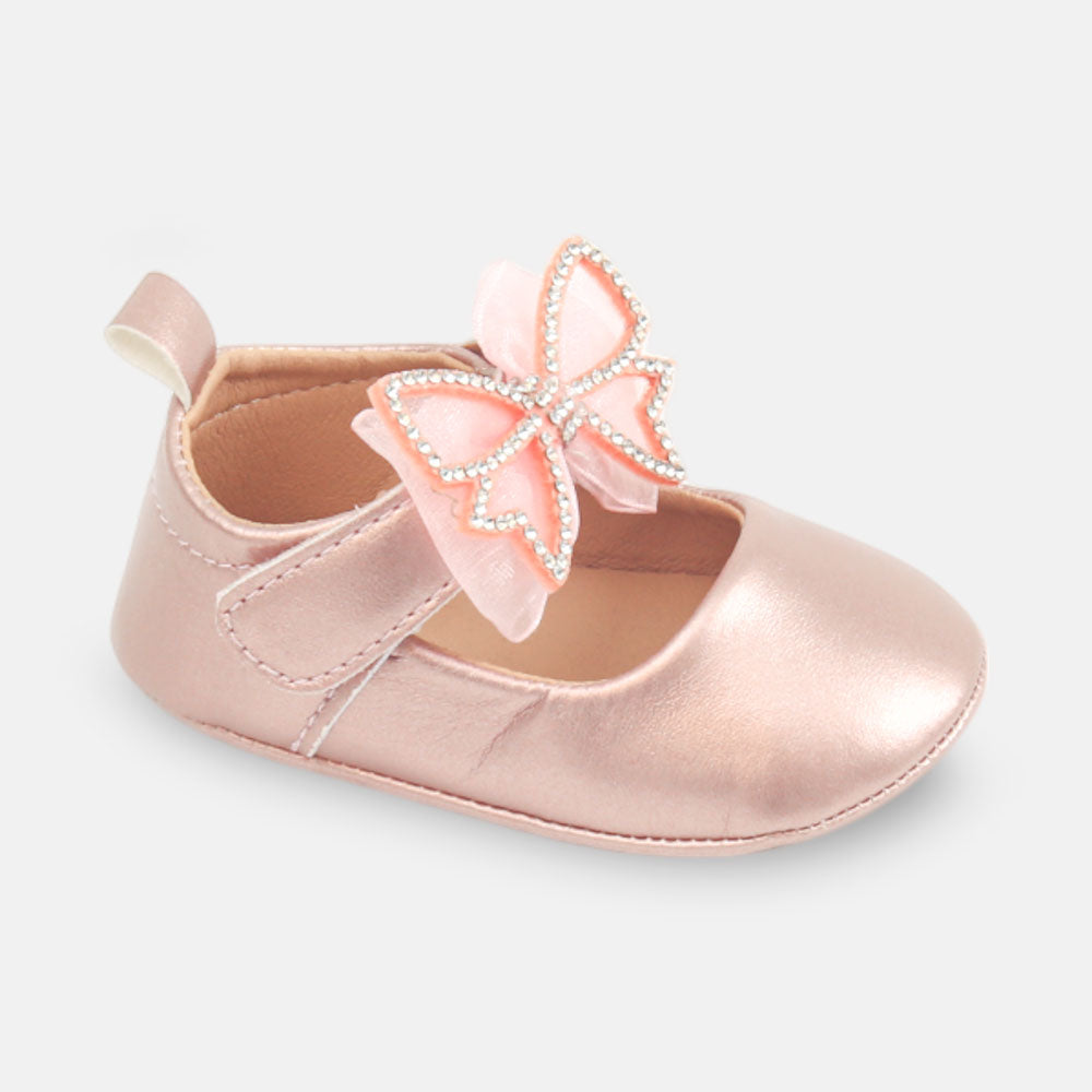 GIRL PRE WALKER SHOES ROSE GOLD