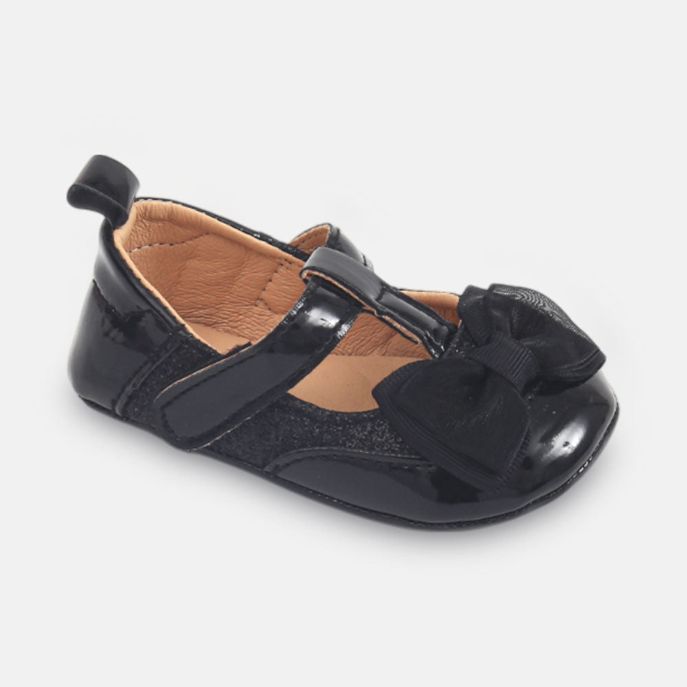 GIRL PRE WALKER SHOES BLACK PATENT