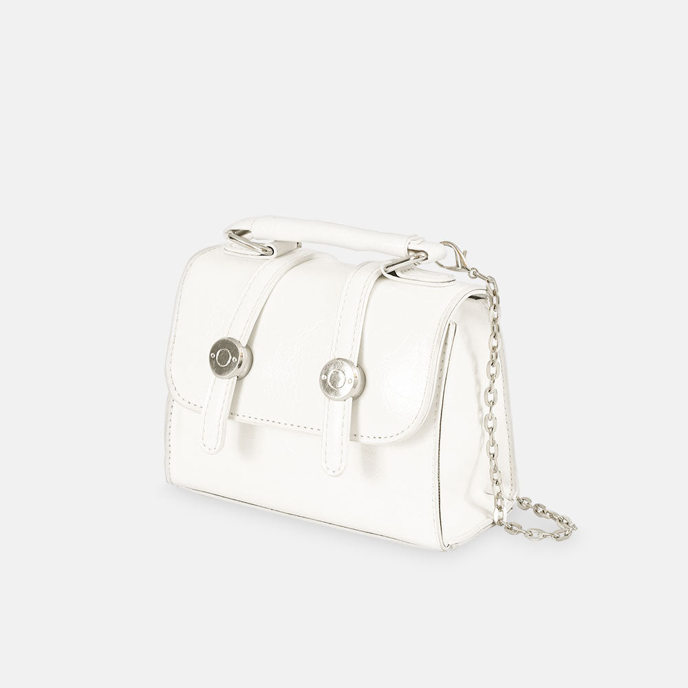 GIRL PURSE / CLUTCH WHITE CLASSIC