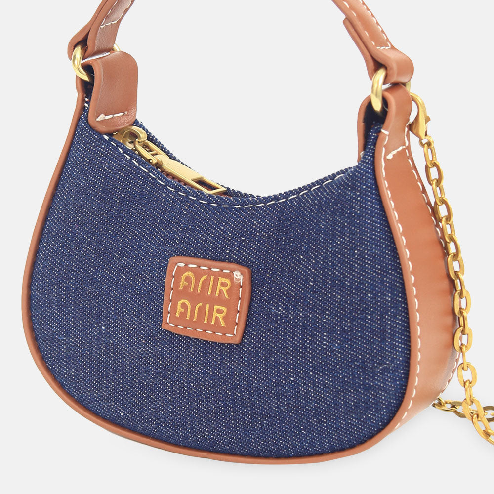 GIRL PURSE / CLUTCH DENIM CHARM