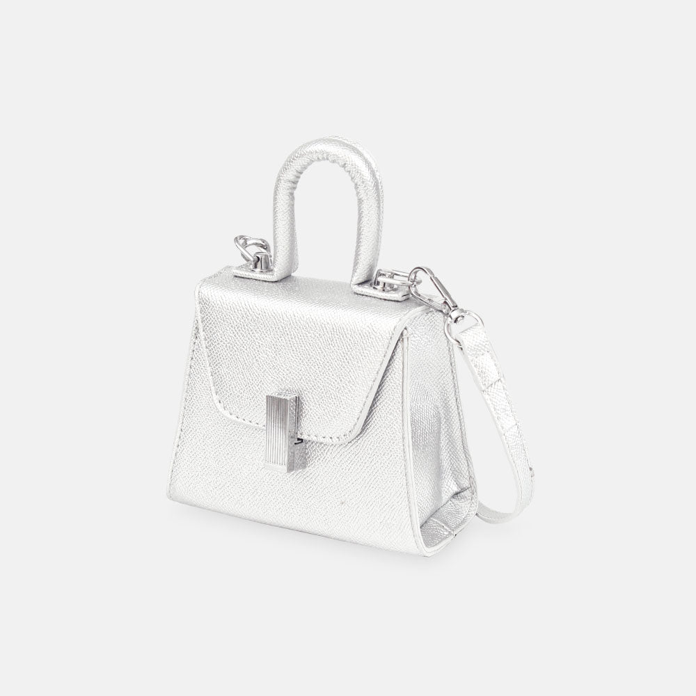 GIRL PURSE / CLUTCH MINI SILVER CLASSIC