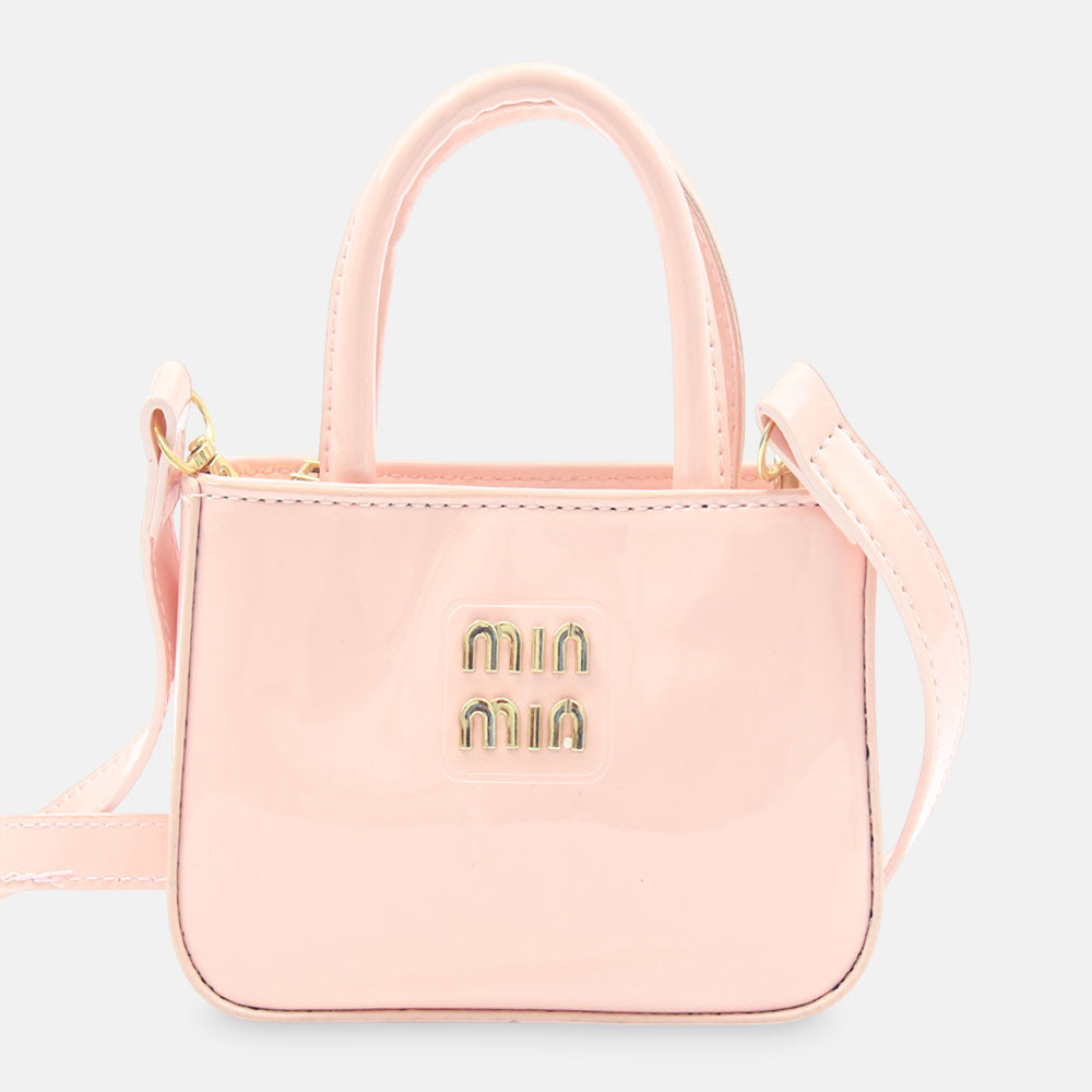 GIRL PURSE / CLUTCH GLOSSY BLUSH PINK