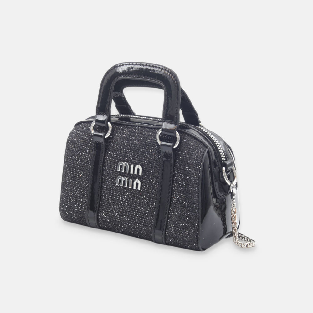 GIRL PURSE / CLUTCH SPARKLY BLACK