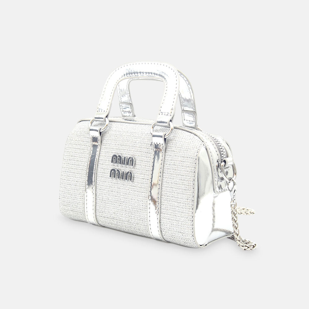 GIRL PURSE / CLUTCH SPARKLY SILVER