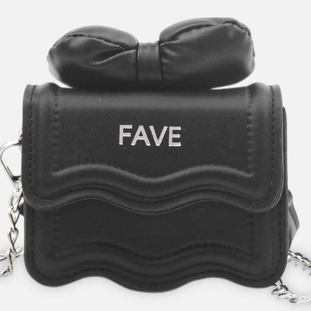 GIRL PURSE / CLUTCH MINI WHITE BLACK