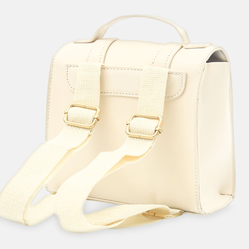 GIRL BACK PACK CLASSIC CREAM MINI SATCHEL