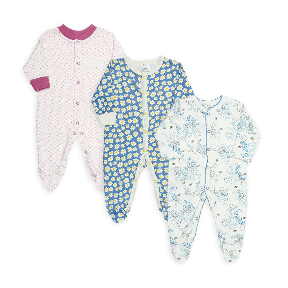 ROMPER GIRLS PK-3 MULTI-COLOR FLORAL