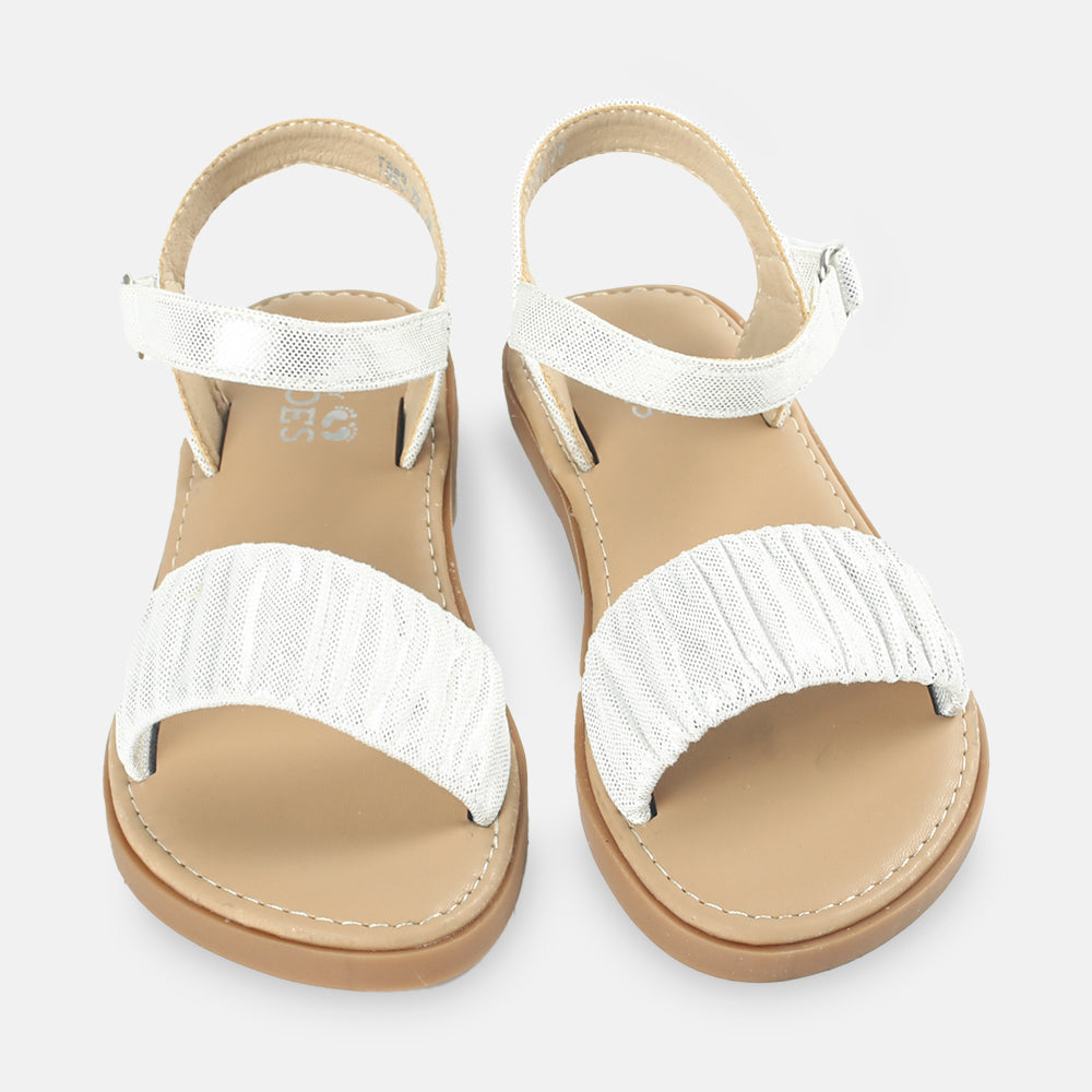 GIRL SANDAL SILVER SHIMMER