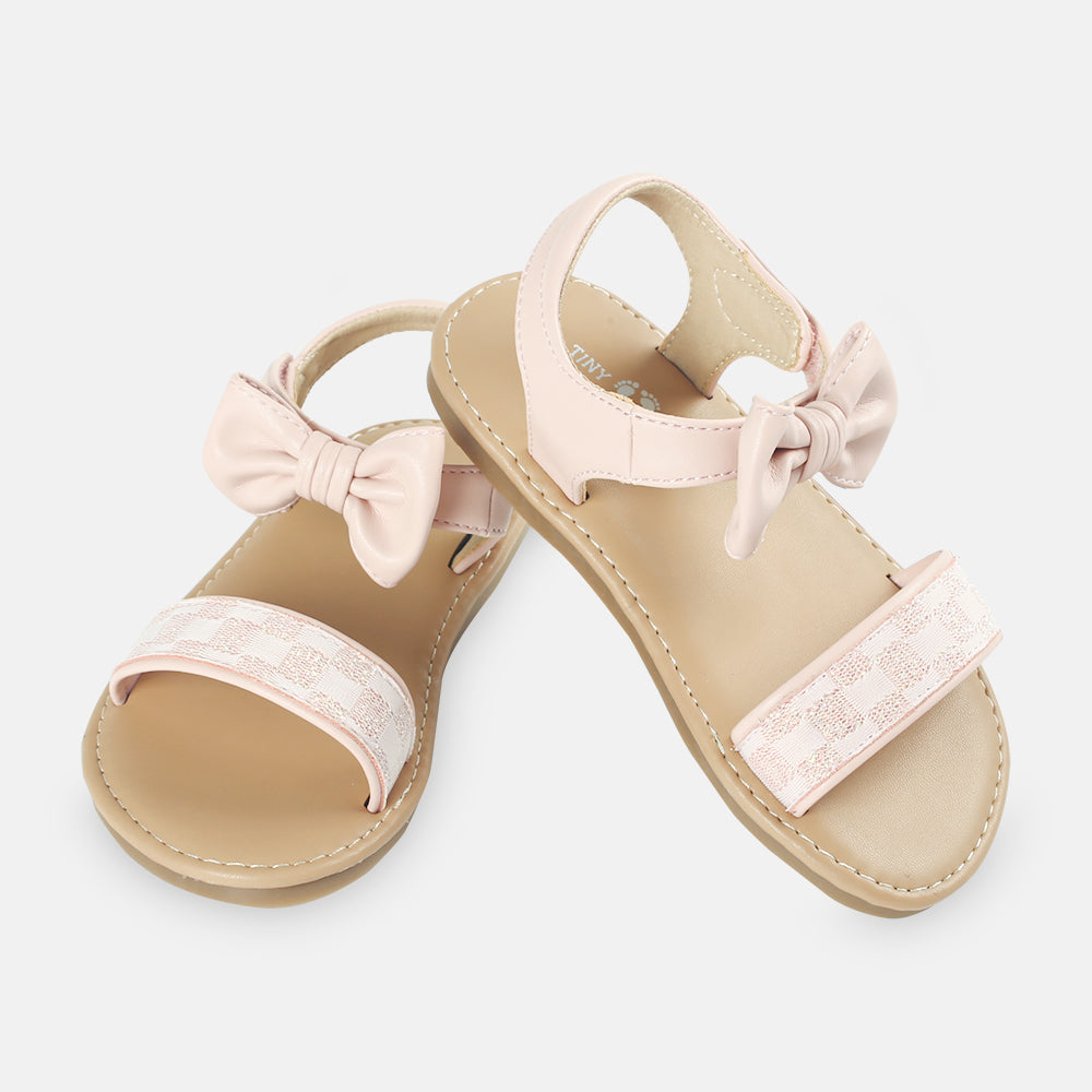 GIRL SANDAL PINK BOW