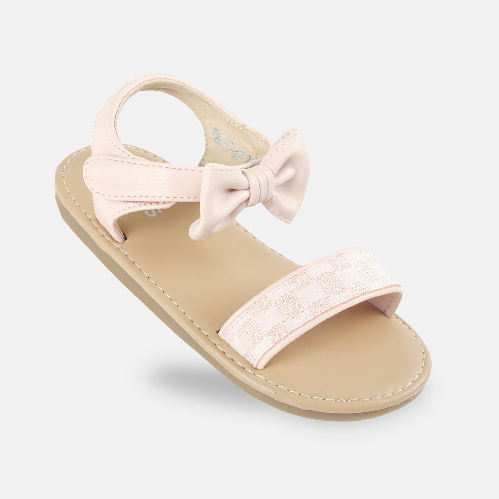 GIRL SANDAL PINK BOW