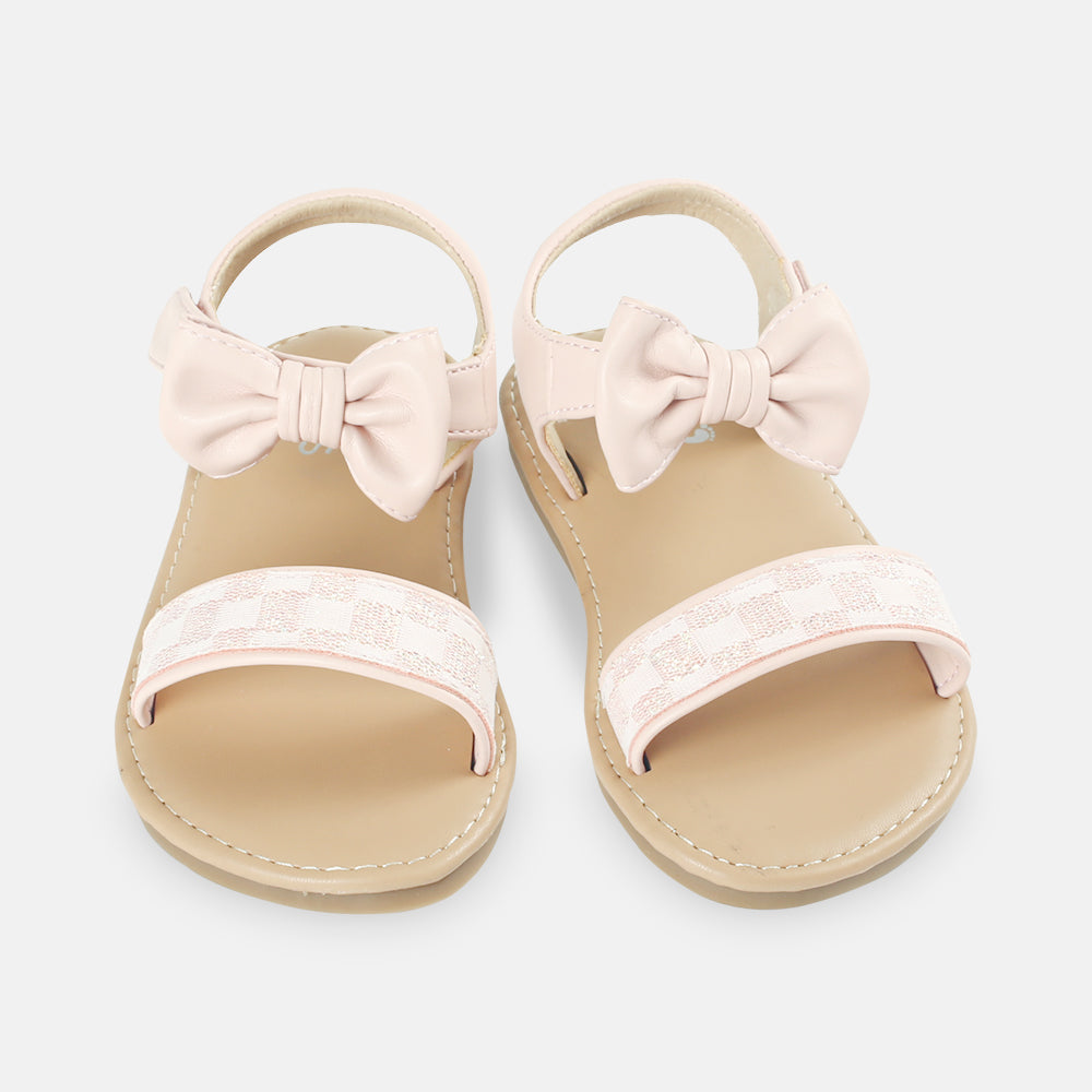 GIRL SANDAL PINK BOW