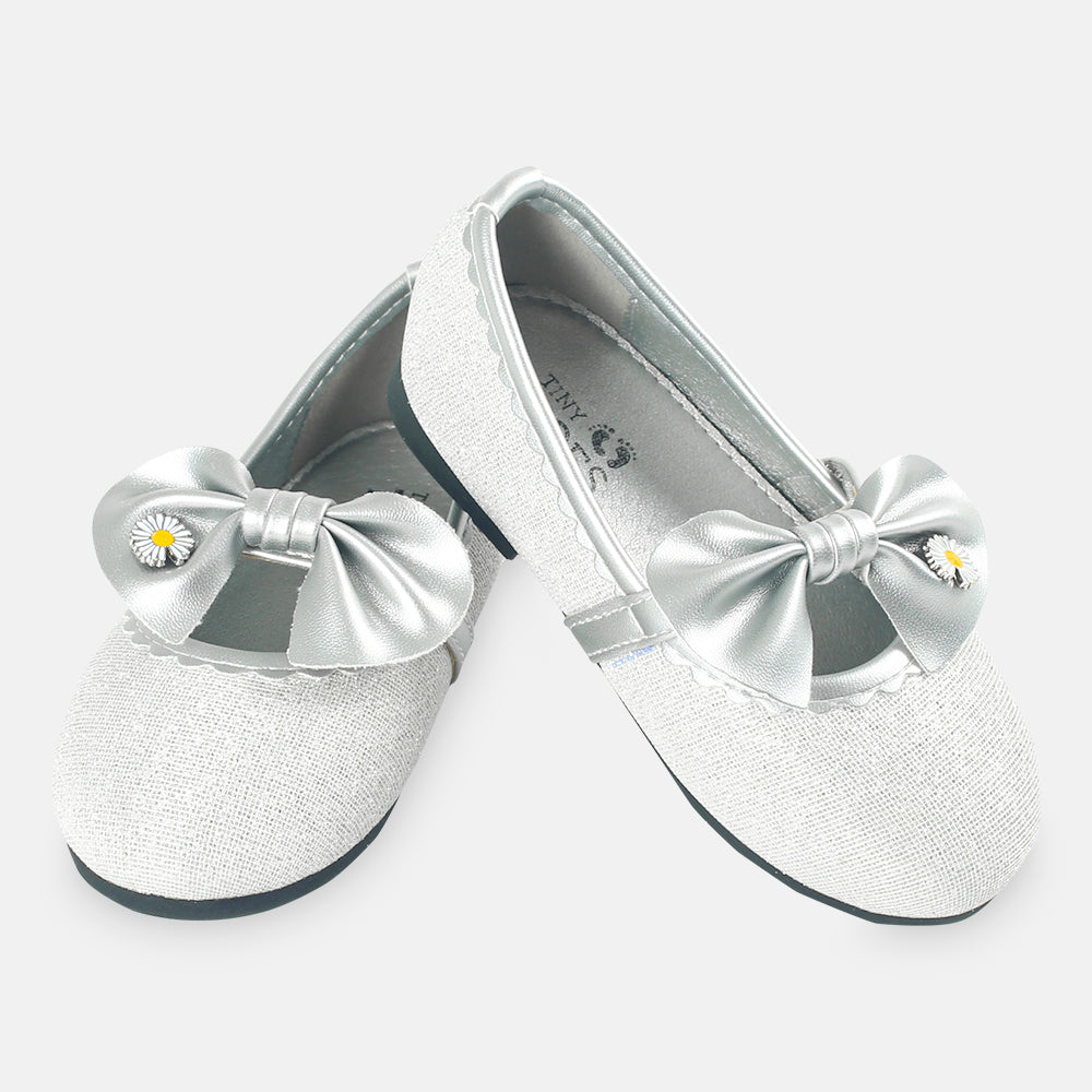 GIRL SHOES SILVER DAISY