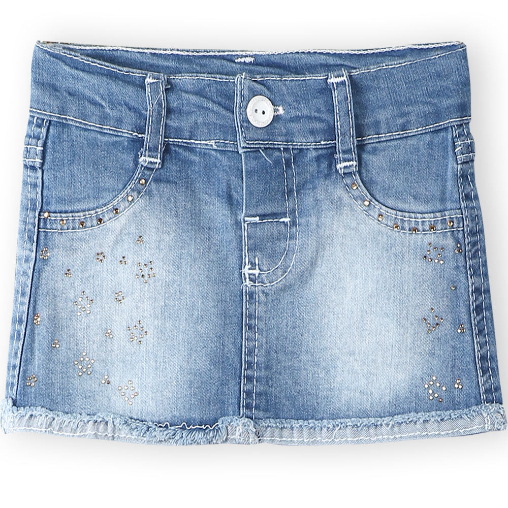 GIRL SKIRT JEANS DENIM SEQUINED