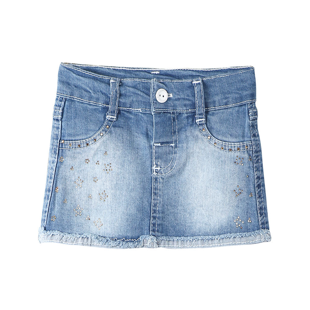 GIRL SKIRT JEANS DENIM SEQUINED