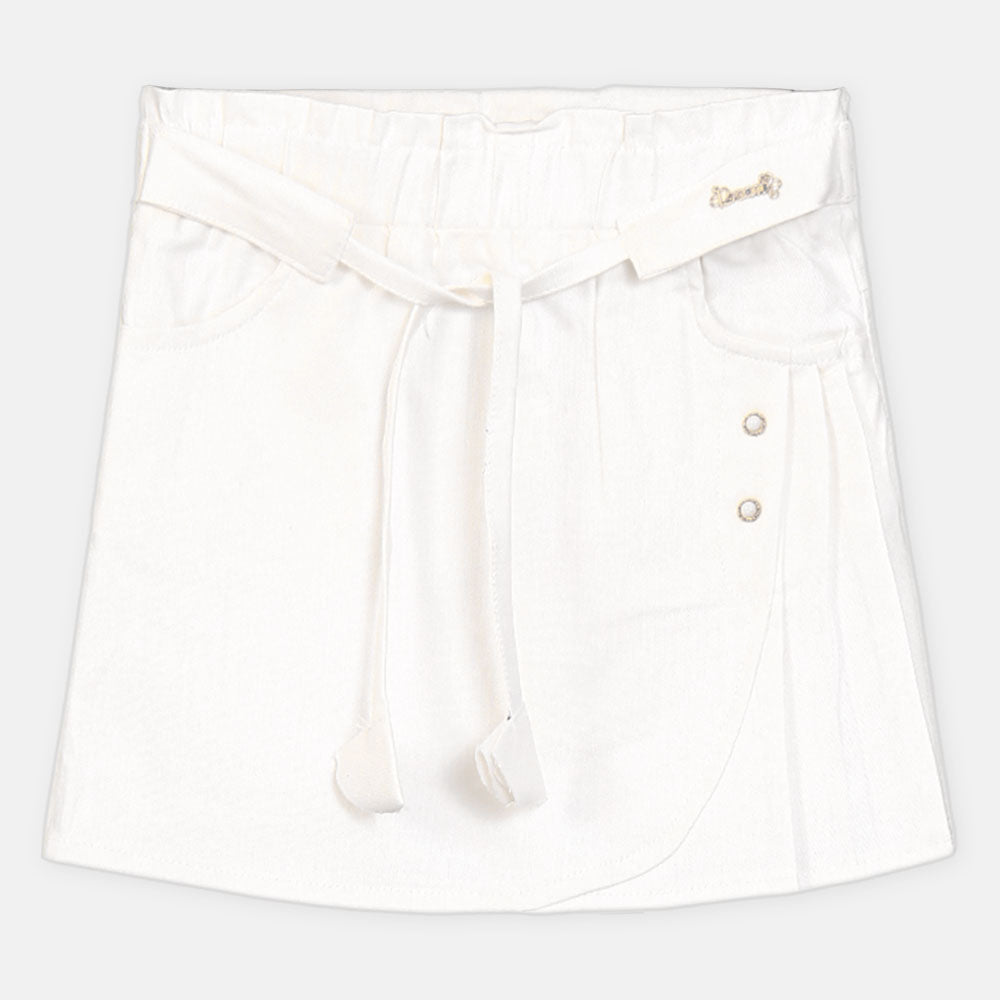 GIRL SKIRT WHITE CLASSIC