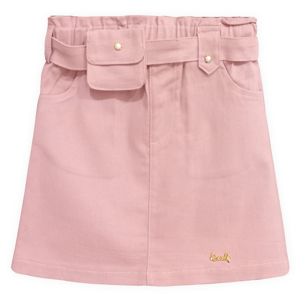 GIRL SKIRT ELEGANT PINK DENIM