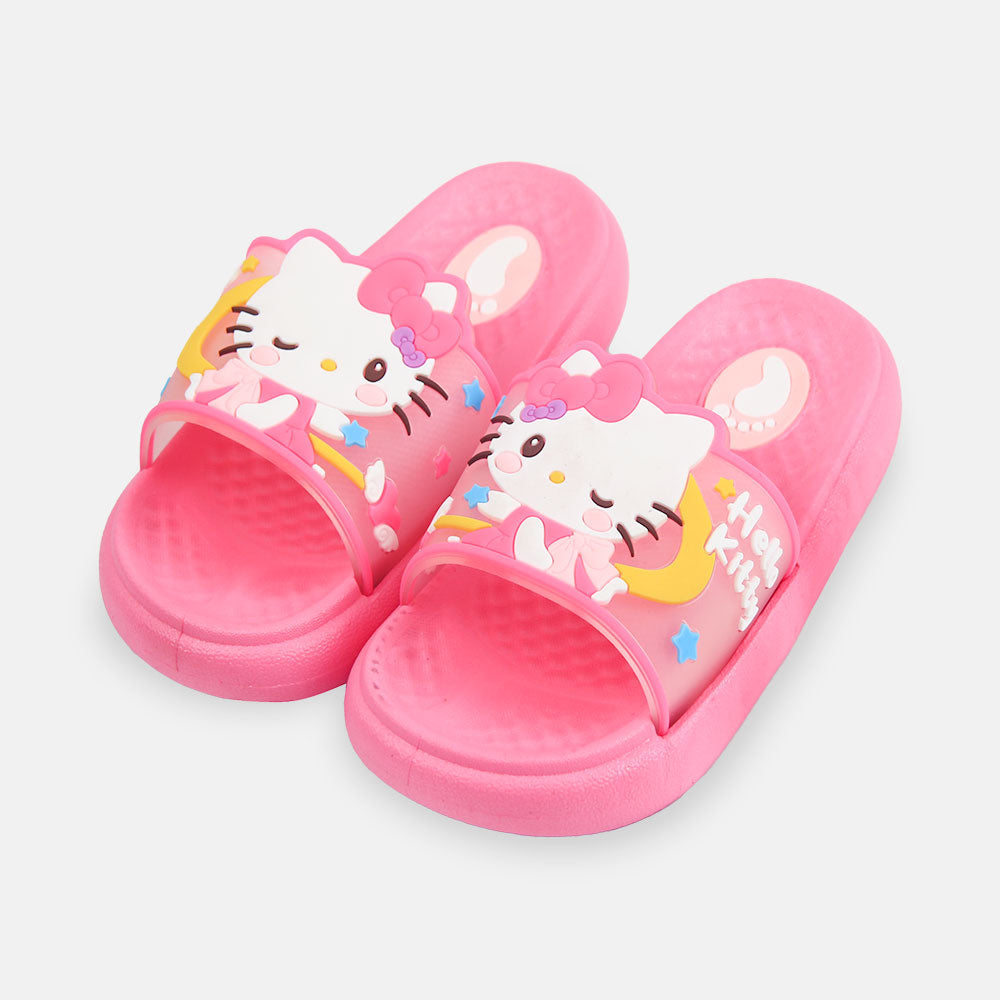 GIRL SLIPPER HELLO KITTY FUCHSIA