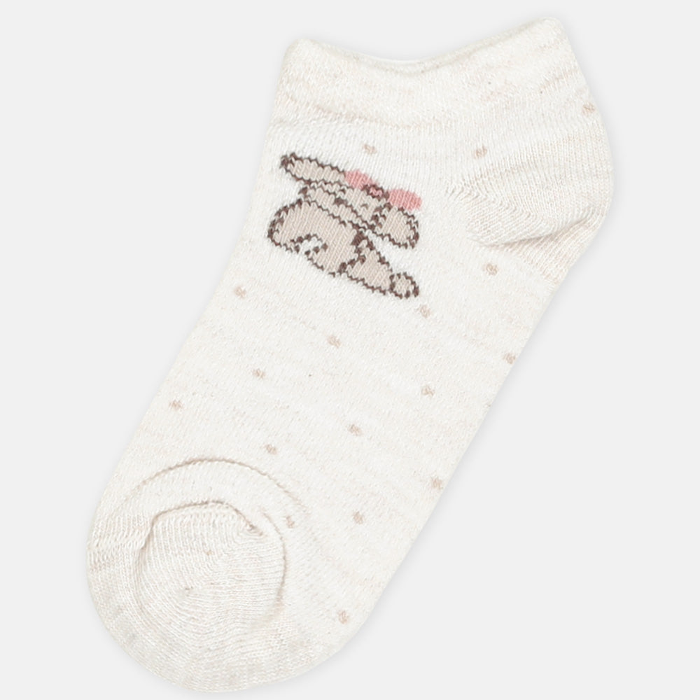 GIRL SOCKS CHARACTER 3 (BEIGE)