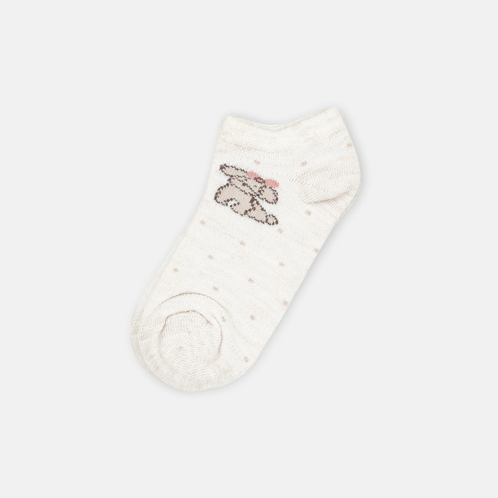 GIRL SOCKS CHARACTER 3 (BEIGE)