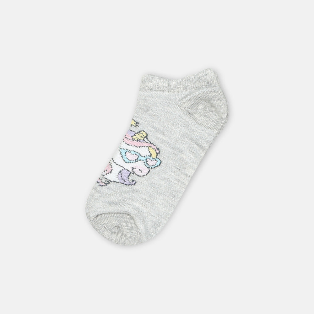GIRL SOCKS CHARACTER 6 (GREY)