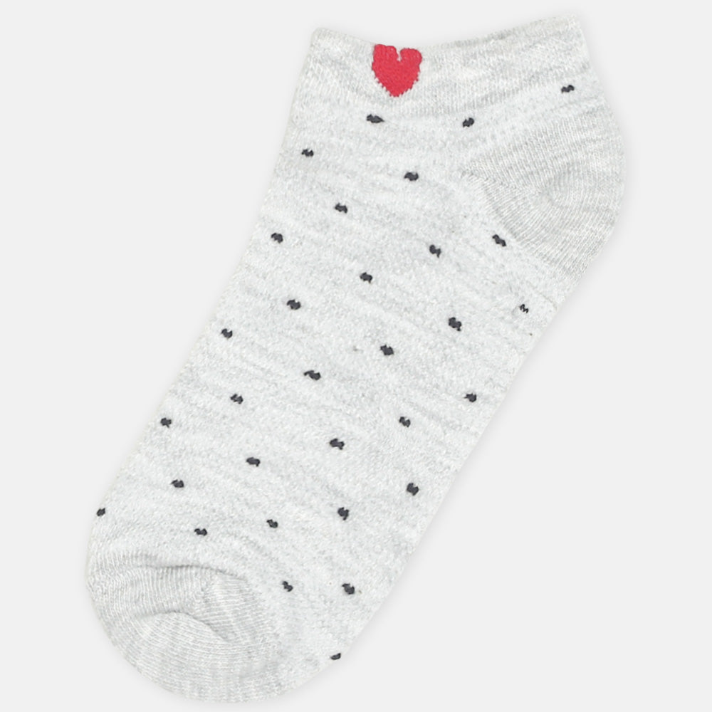 GIRL SOCKS DOTTED (GREY)