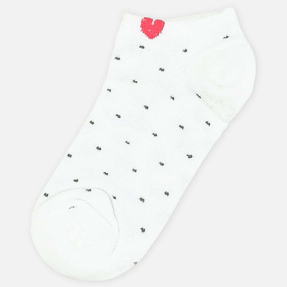 GIRL SOCKS DOTTED (OFF WHITE)