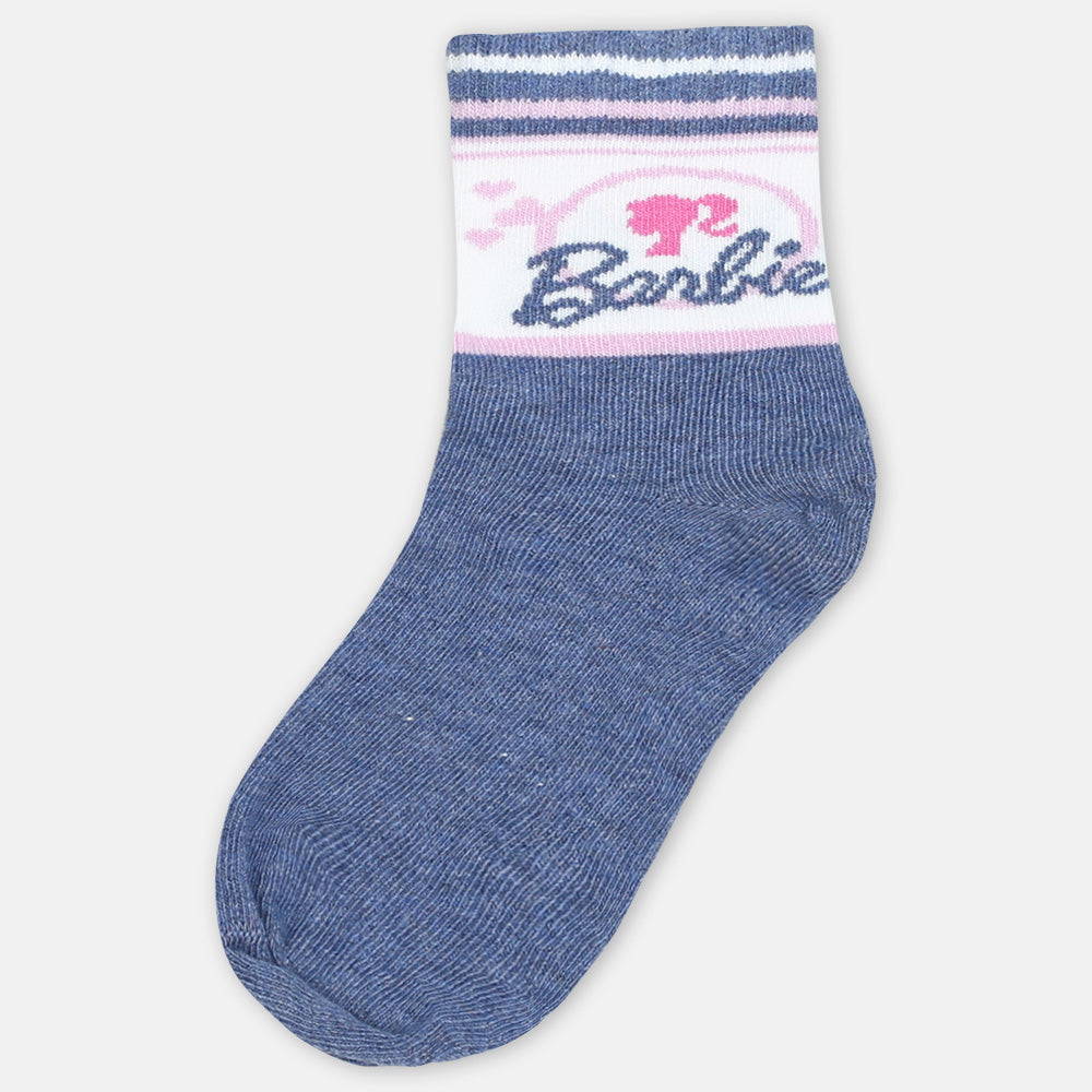 GIRL SOCKS BARBIE (BLUE)