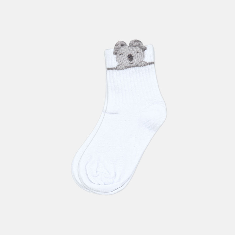 GIRL SOCKS TEDDY BEAR CHARM SOCK
