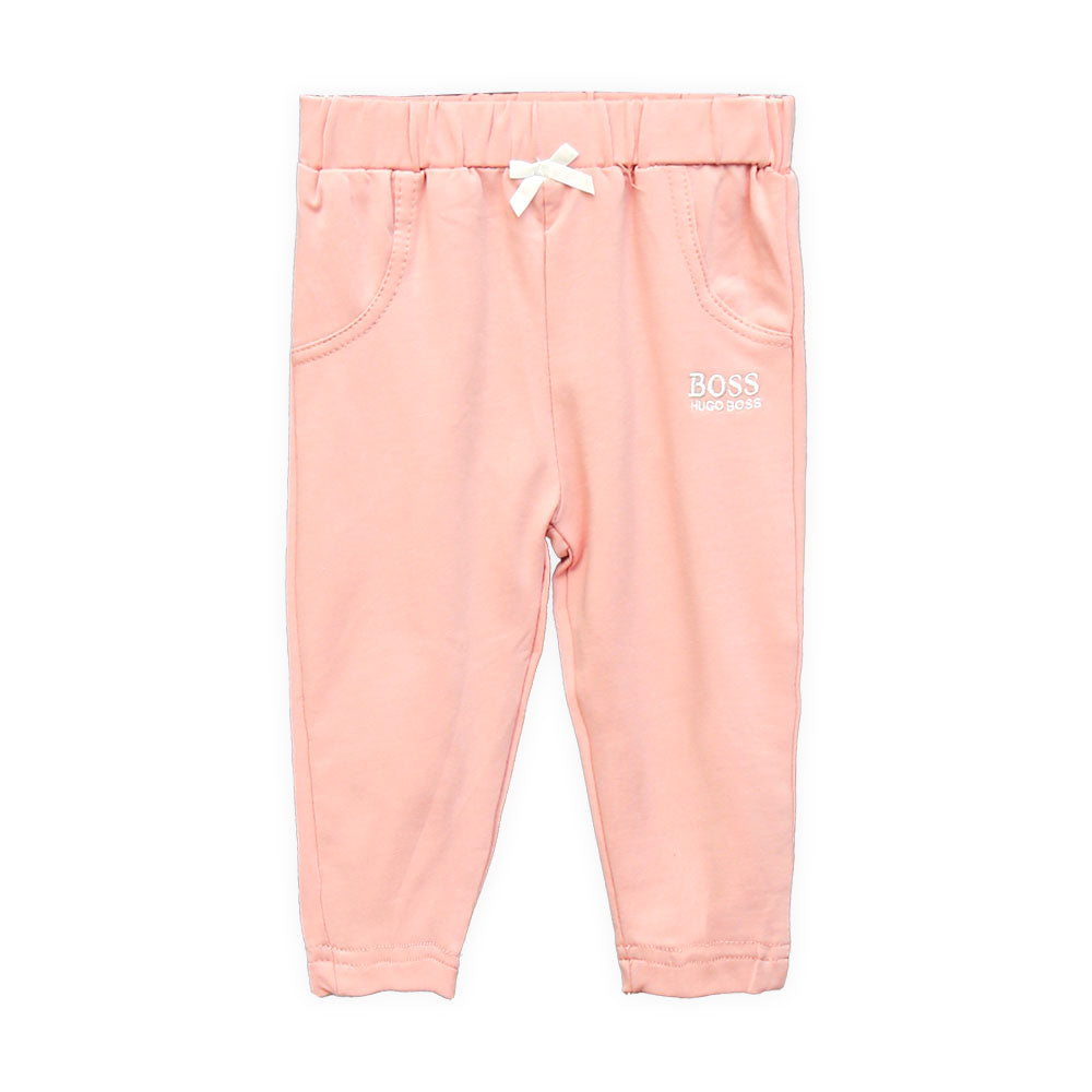 GIRL SUIT WHITE HUGO BOSS EYELET TRIM