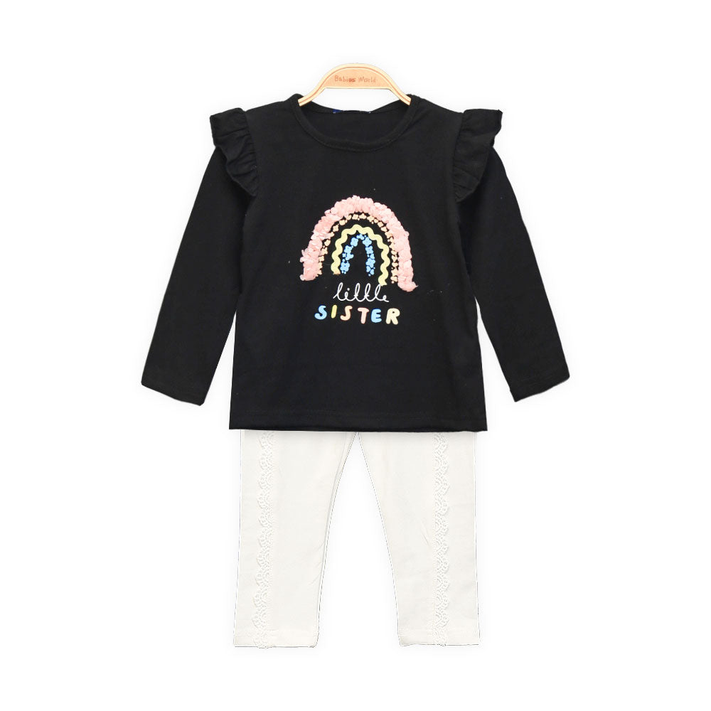GIRL SUIT GIRL'S RAINBOW BLACK