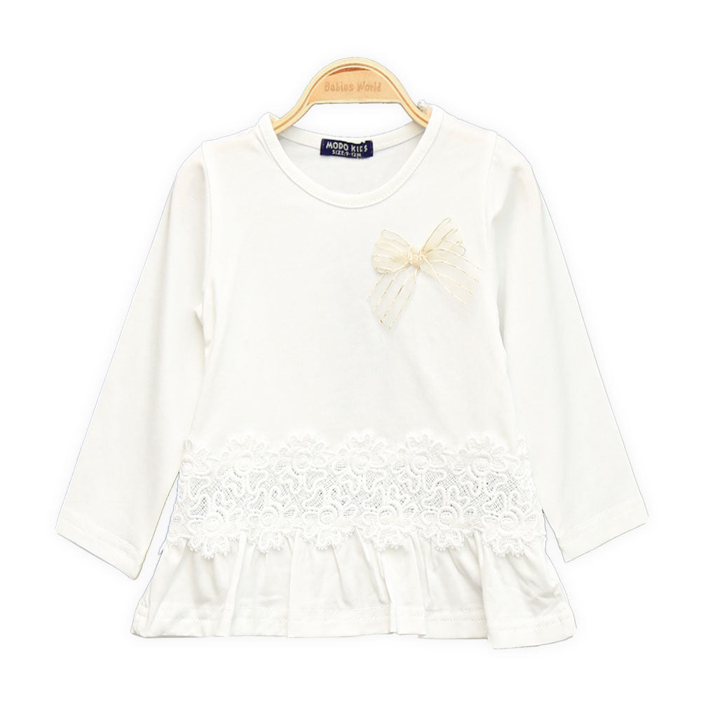 GIRL SUIT WHITE AND PINK LOGO