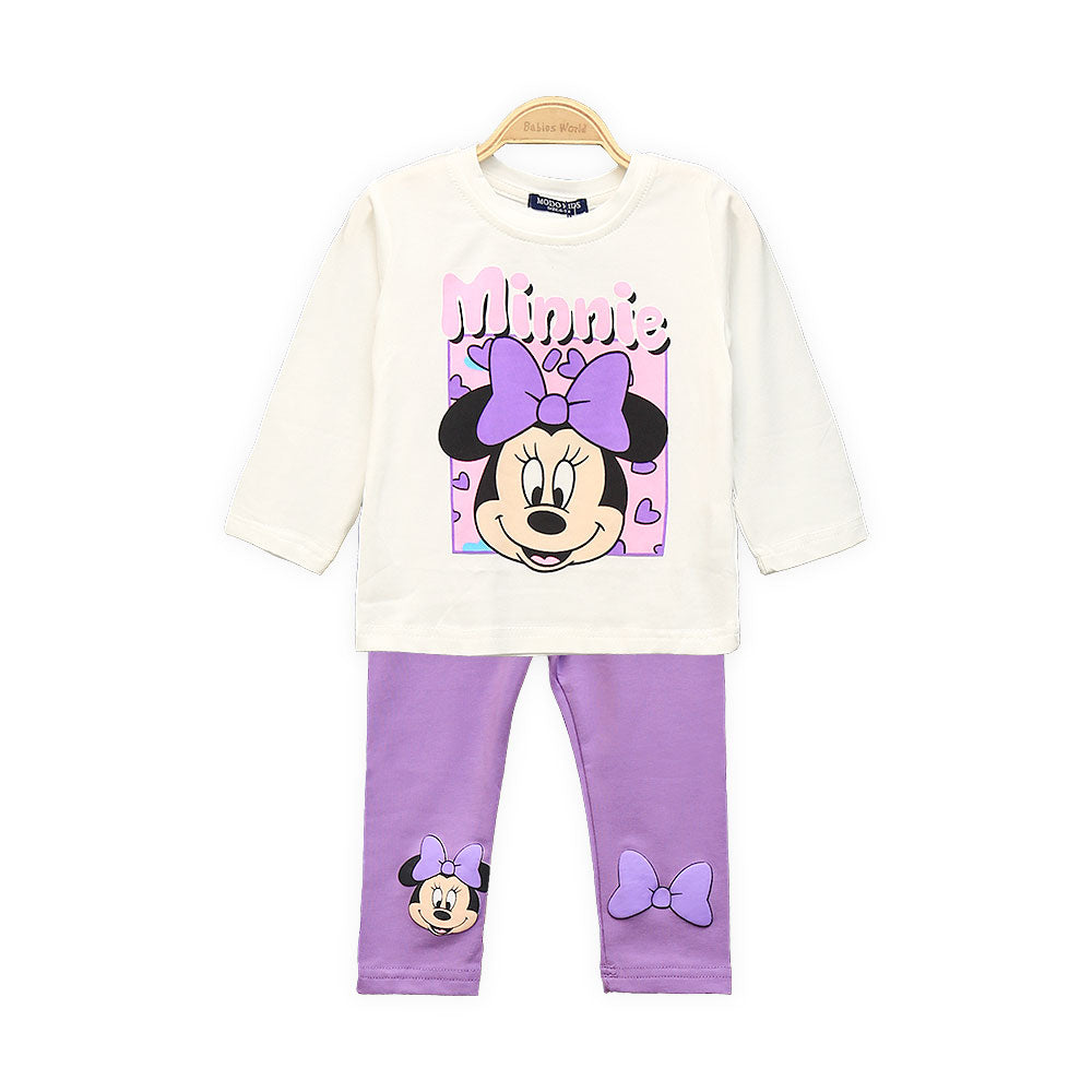 GIRL SUIT MINNIE MOUSE WHITE