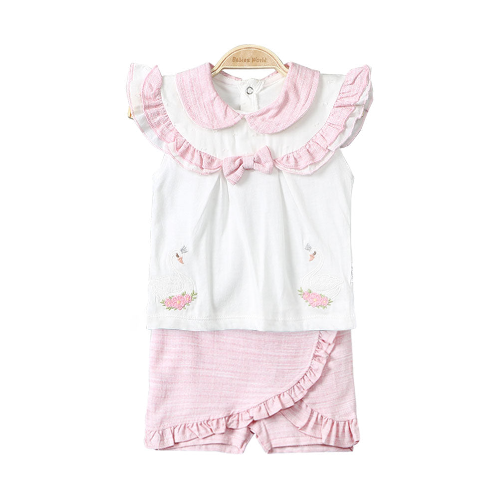 GIRL SUIT PINK QUEEN SWAN
